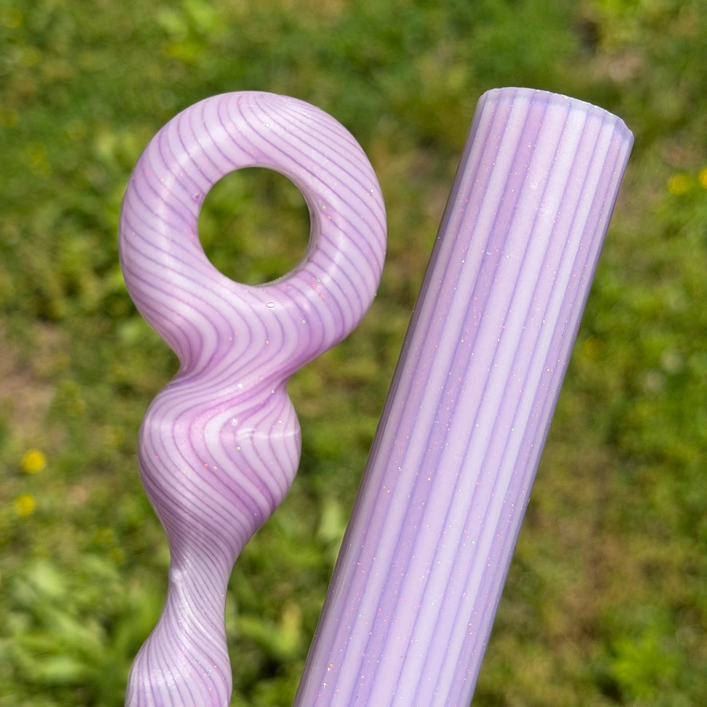 Crushed Opal Gold Purple Satin Lined Tubing