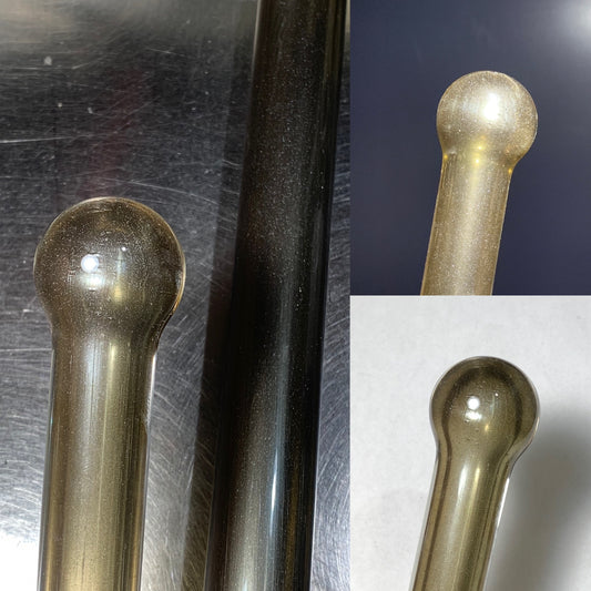 Double Dipped Clear over Exp. Bronze Pearl Sparkle Tube