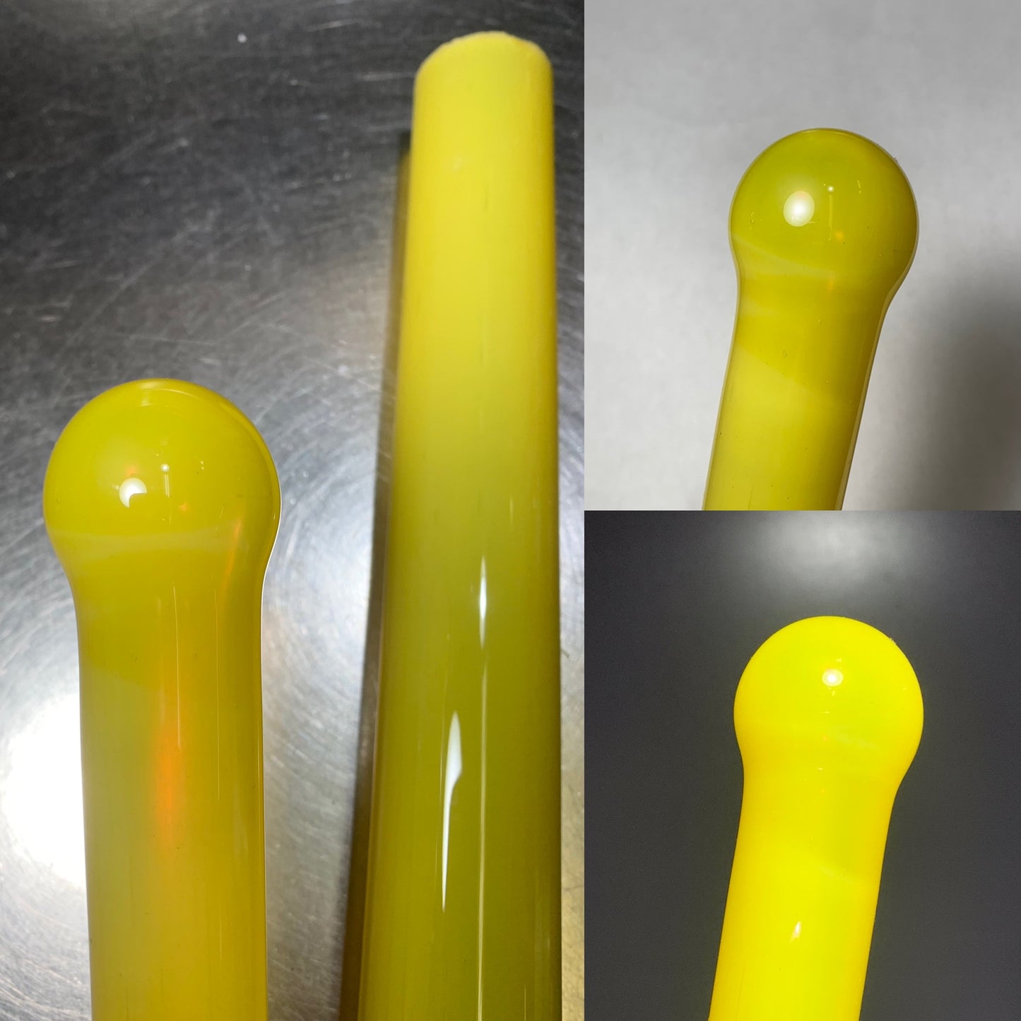 Clear over Dense Yellow Opal (Unique) Tube