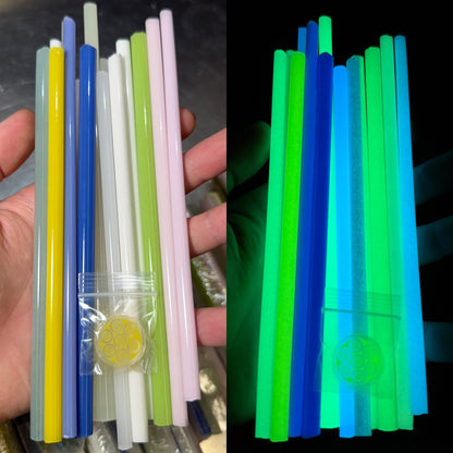 Glow in the Dark Borosilicate Glass